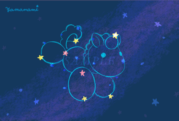 ポストカード Starry Sky Unicorn