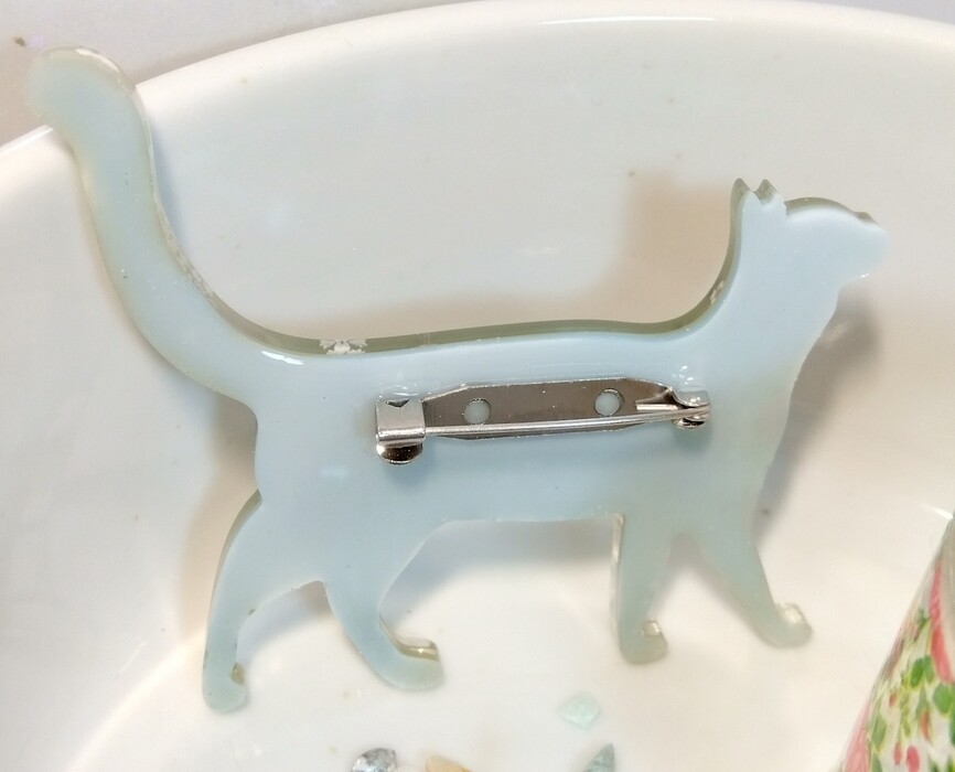 レジンdeねこブローチⅢ  ～抹茶モードな春～